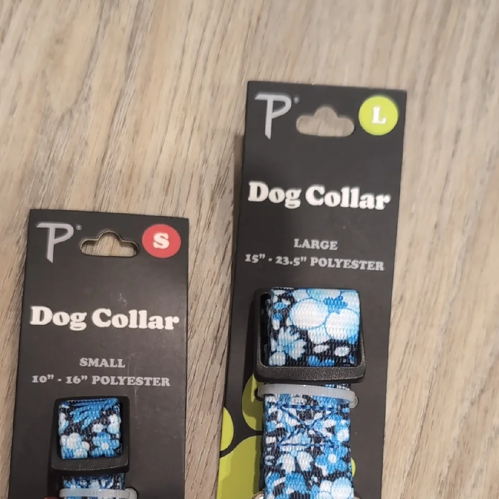 NWT Blue Floral Dog Collar- only 1- Size Small